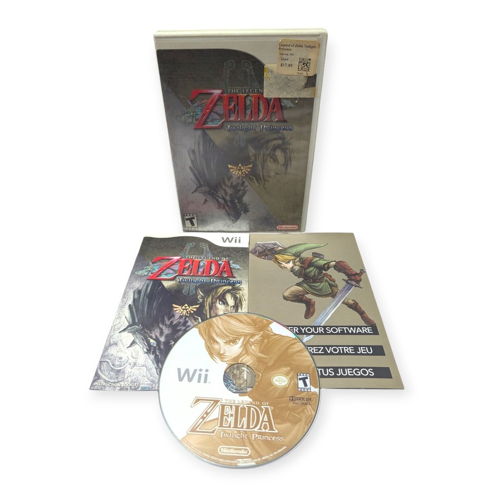 Nintendo Wii The Legend of Zelda‎ Twilight Princess CIB Action Adventure